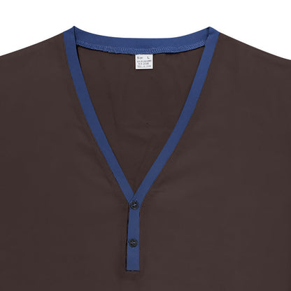 Herren Kurzarm-Shirt Modern mit Knöpfen und Stylish-Look