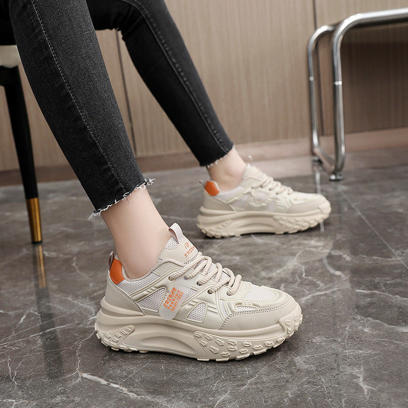 Damen Sneaker Chunky Sportschuhe Atmungsaktiv Dämpfend