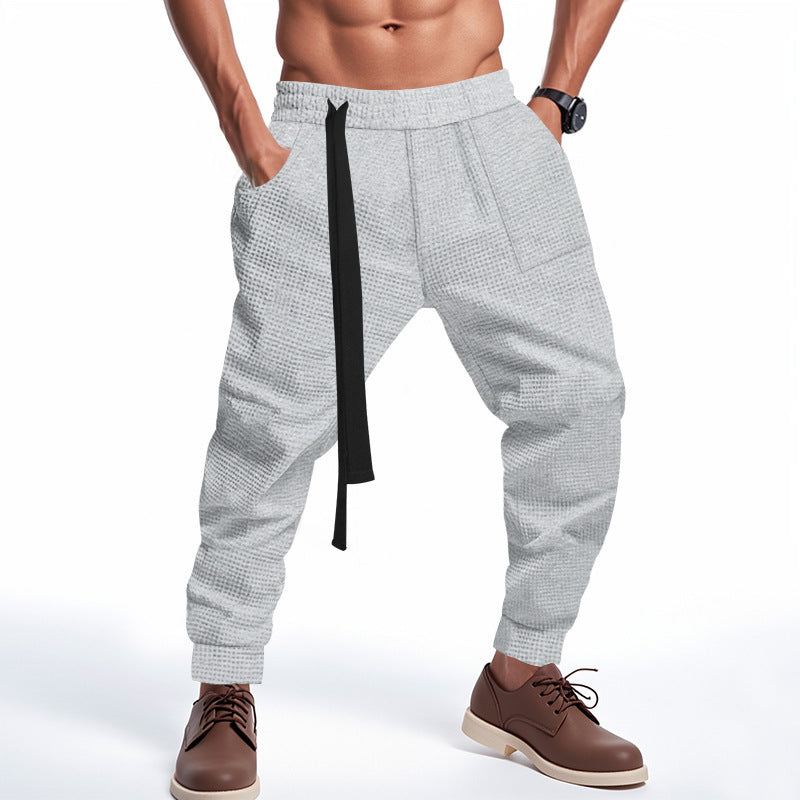 Herren Freizeithose Bequem Grobstrickt mit Taschen