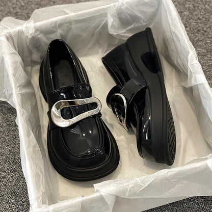 Damen Slipper Komfortabel Glänzende Schnalle Weich - BerlinGlamour