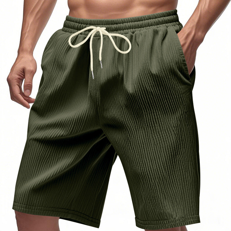 Herren Shorts Bequem Elastisch Mit Seitentaschen