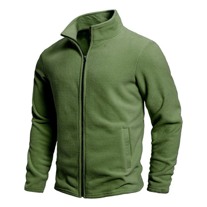 Herren Fleecejacke Warm mit Reißverschluss Hochkragen