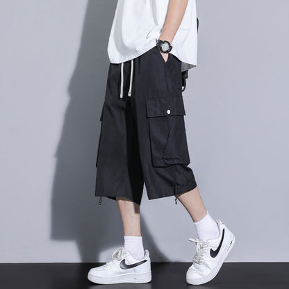 Herren Cargo Shorts Bequem Vieltaschen Verstellbar