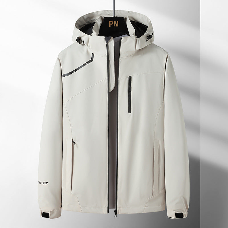 Herren Outdoor-Jacke Wasserdicht Mit Kapuze Funktionsjacke