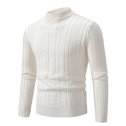 Herren Strickpullover Zopfmuster Warm und Gemütlich
