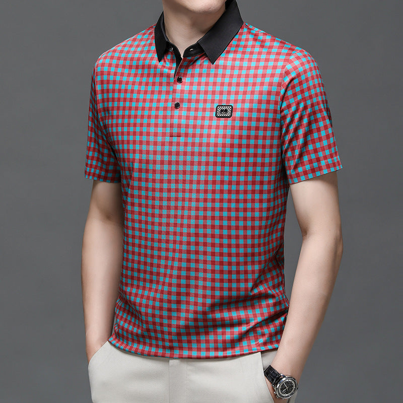Herren Poloshirt Karomuster Elegant Berlin