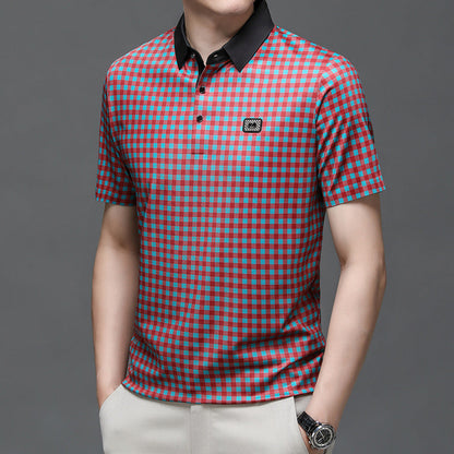 Herren Poloshirt Karomuster Elegant Berlin