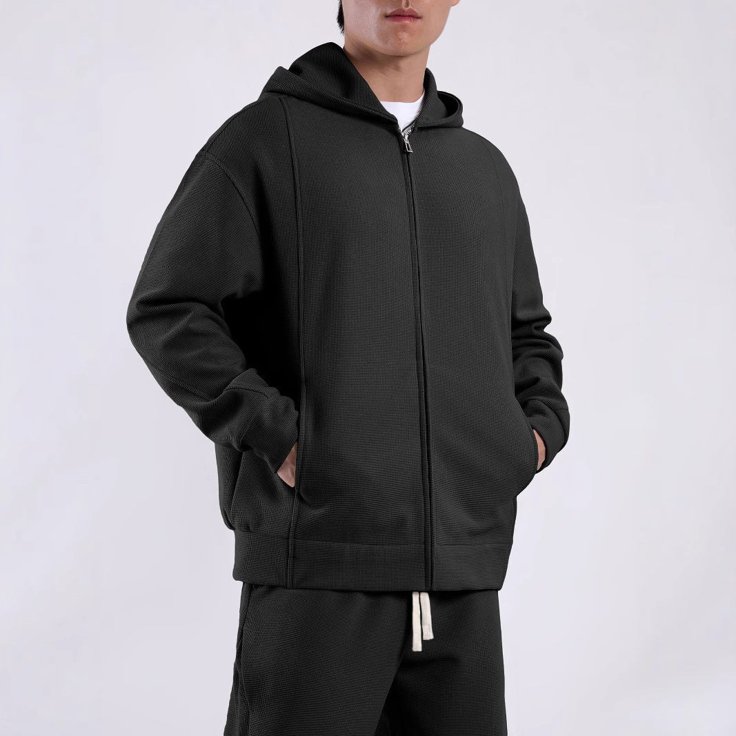 Herren Freizeitjacke Strukturiert Mit Taschen Modern - BerlinGlamour