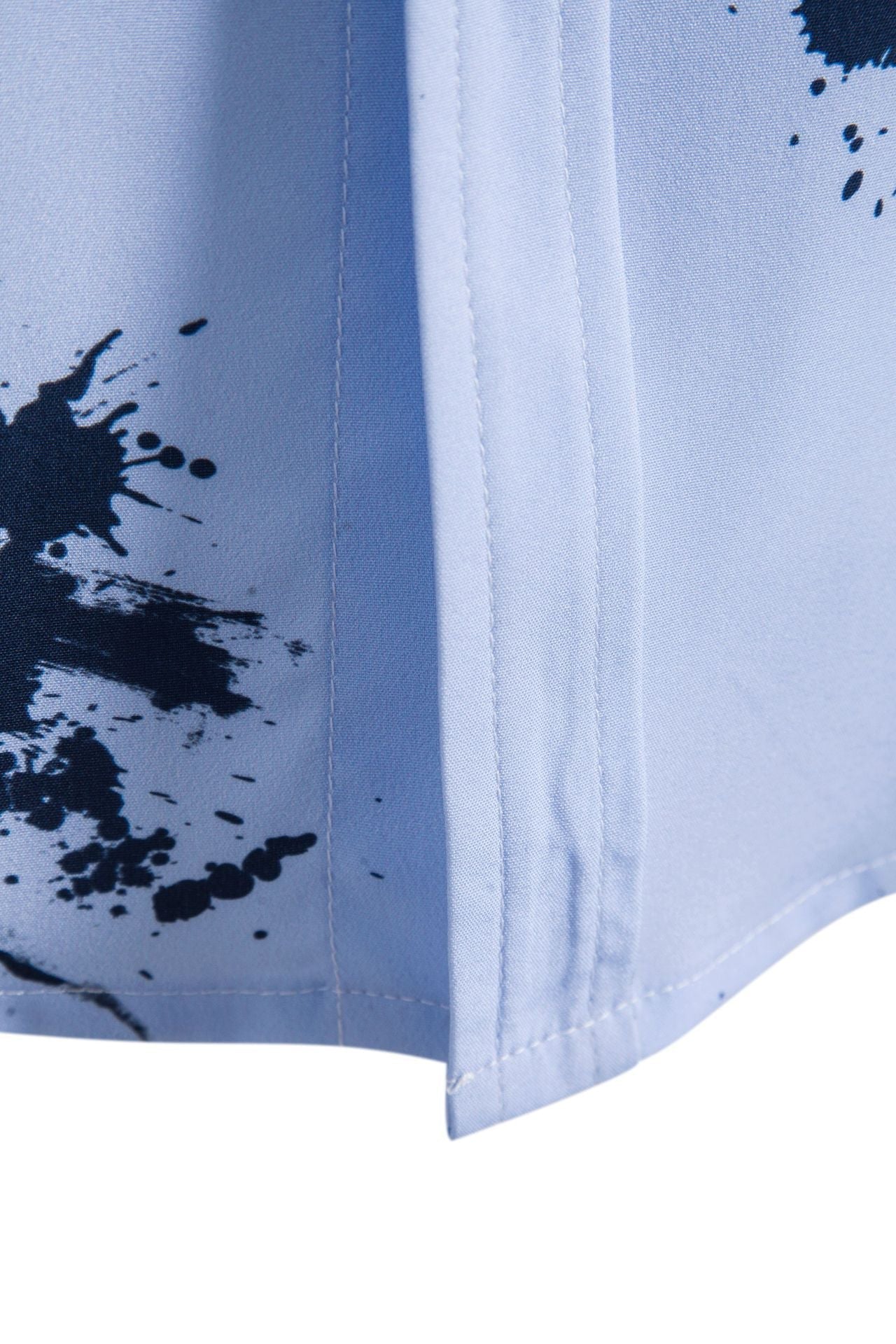 Herren Kurzarmhemd Farbspritz Design Trendy Sommer