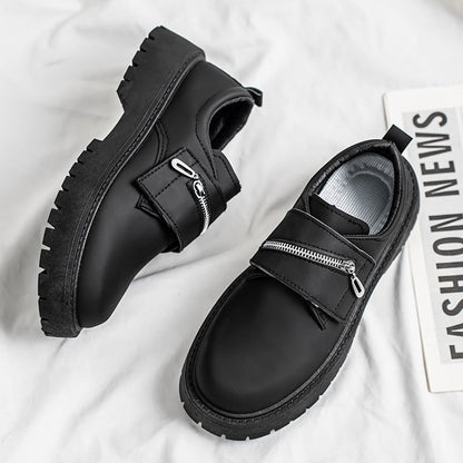 Damen Halbschuhe Modisch Reißverschluss Robust