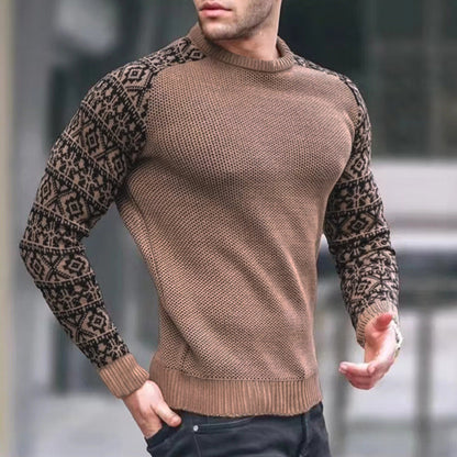 Herren Strickpullover Grafisches Muster Modern