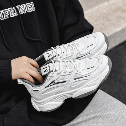 Damen Sneaker Sportlich atmungsaktiv Mesh Weiss