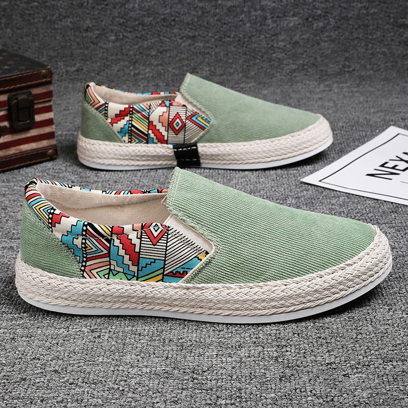 Damen Espadrilles Bunt Ethno Slip-On Sommer Schuhe