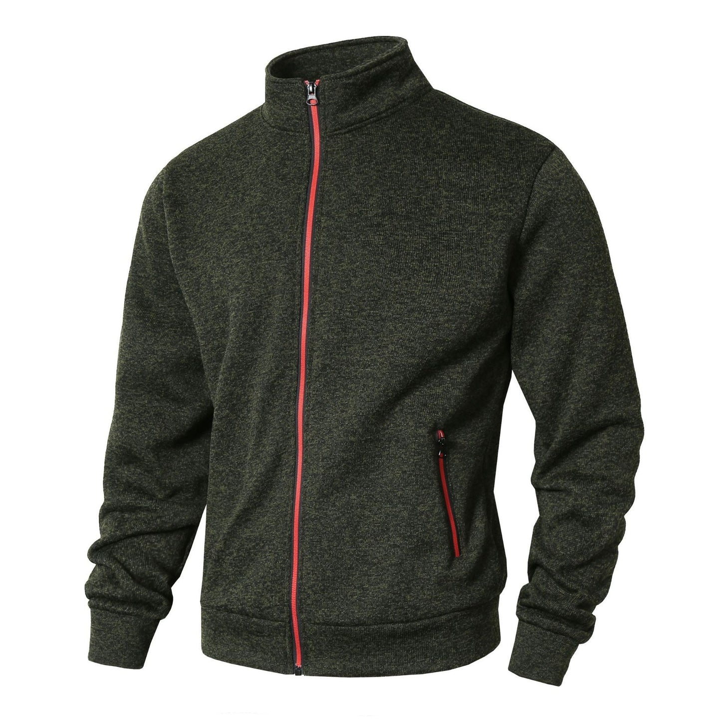 Herren Sportjacke Modern Reißverschluss Hoher Kragen