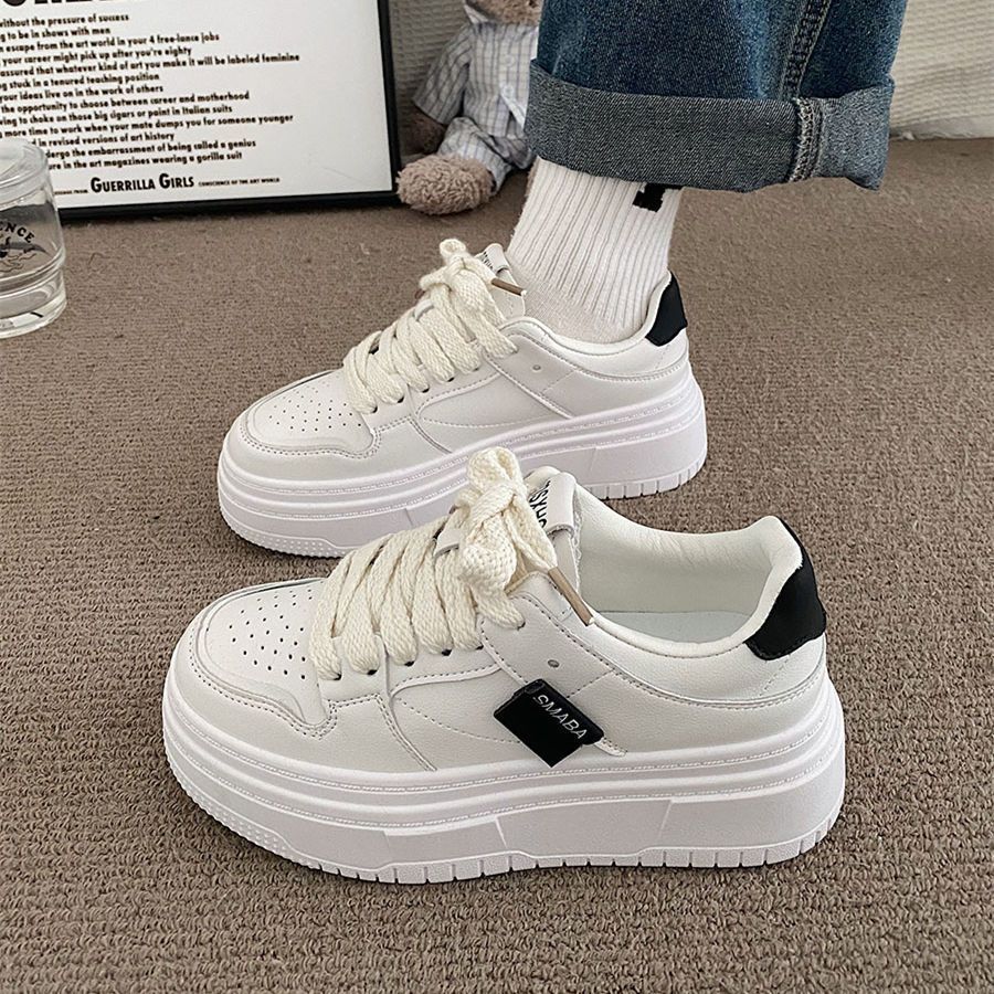 Damen Sneaker Plattform Bequem Modern