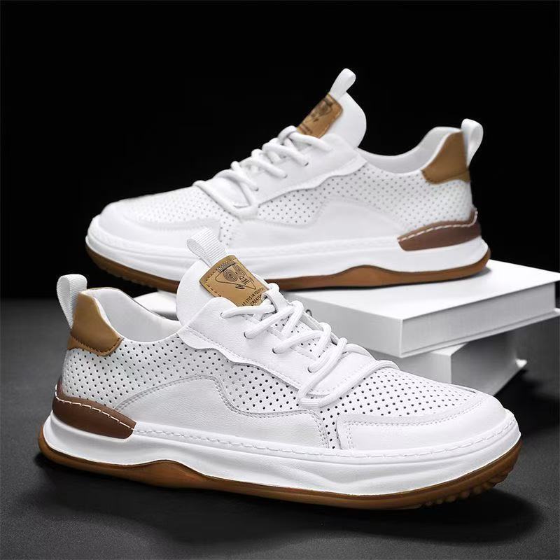 Damen Sport-Sneaker Atmungsaktiv Leder Mesh Laufschuhe