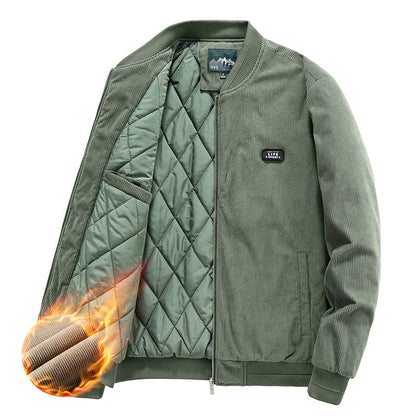 Herren Steppjacke Leicht Gefüttert Warm