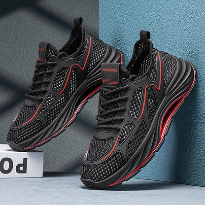 Damen Sneaker Sportlich Mesh Leichtlaufsohle