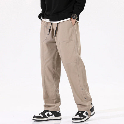 Herren Cargo-Hose Bequem Freizeit Hose Mit Taschen