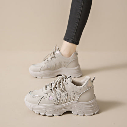 Damen Sneaker Sportlich Modisch Bequem Laufsohle