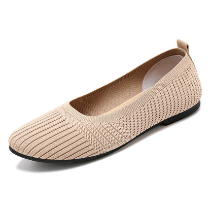 Damen Ballerinas Atmungsaktiv Flexibel Rutschfest Bequem