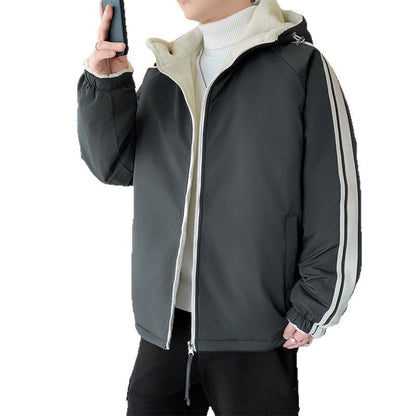 Herren Outdoor-Jacke Isoliert Winddicht Mit Kapuze