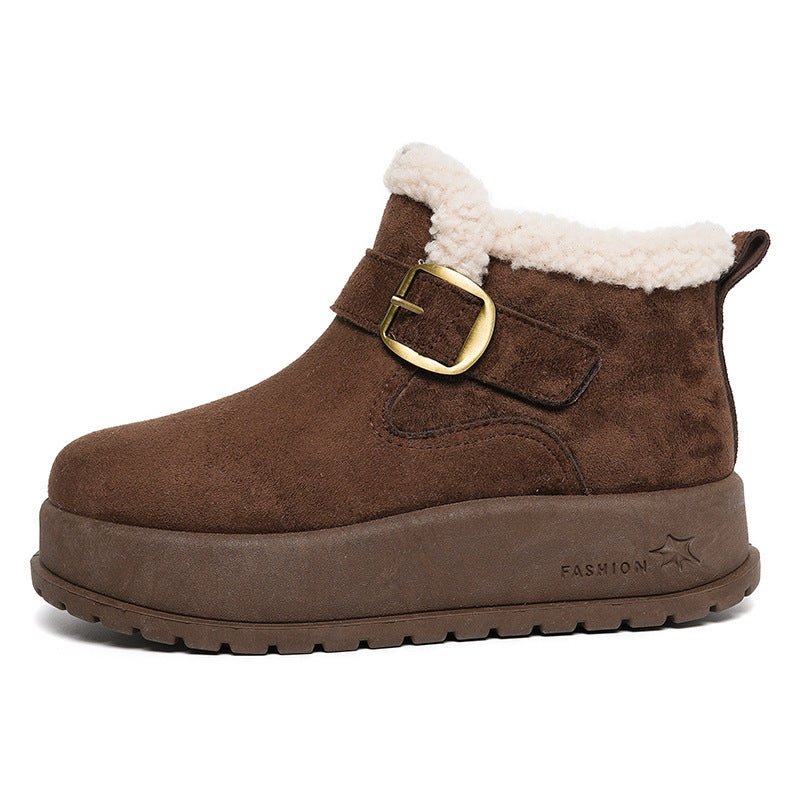 Damen Winterstiefel Warm Fleece Innenfutter Modisch