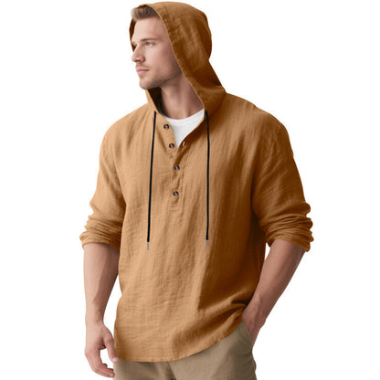 Herren Kapuzenshirt Lässig atmungsaktiv Baumwolle