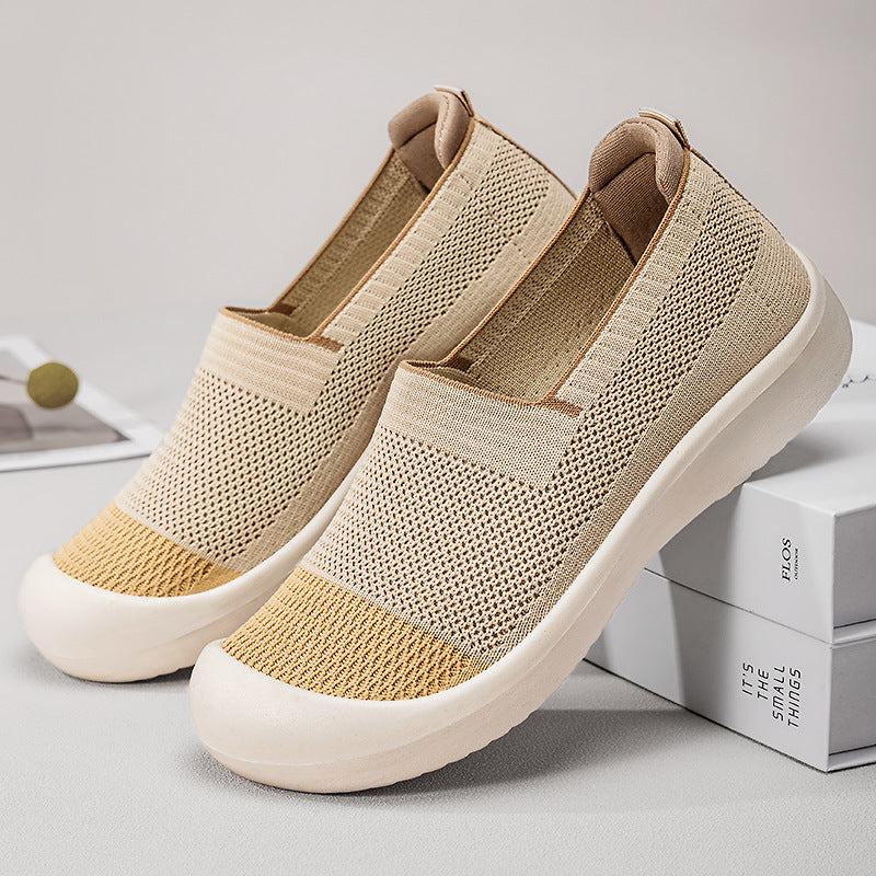 Damen Sneaker Slip-On atmungsaktiv rutschfest Modern