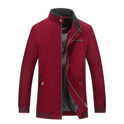 Herren Übergangsjacke Sportlich Wasserdicht mit Taschen