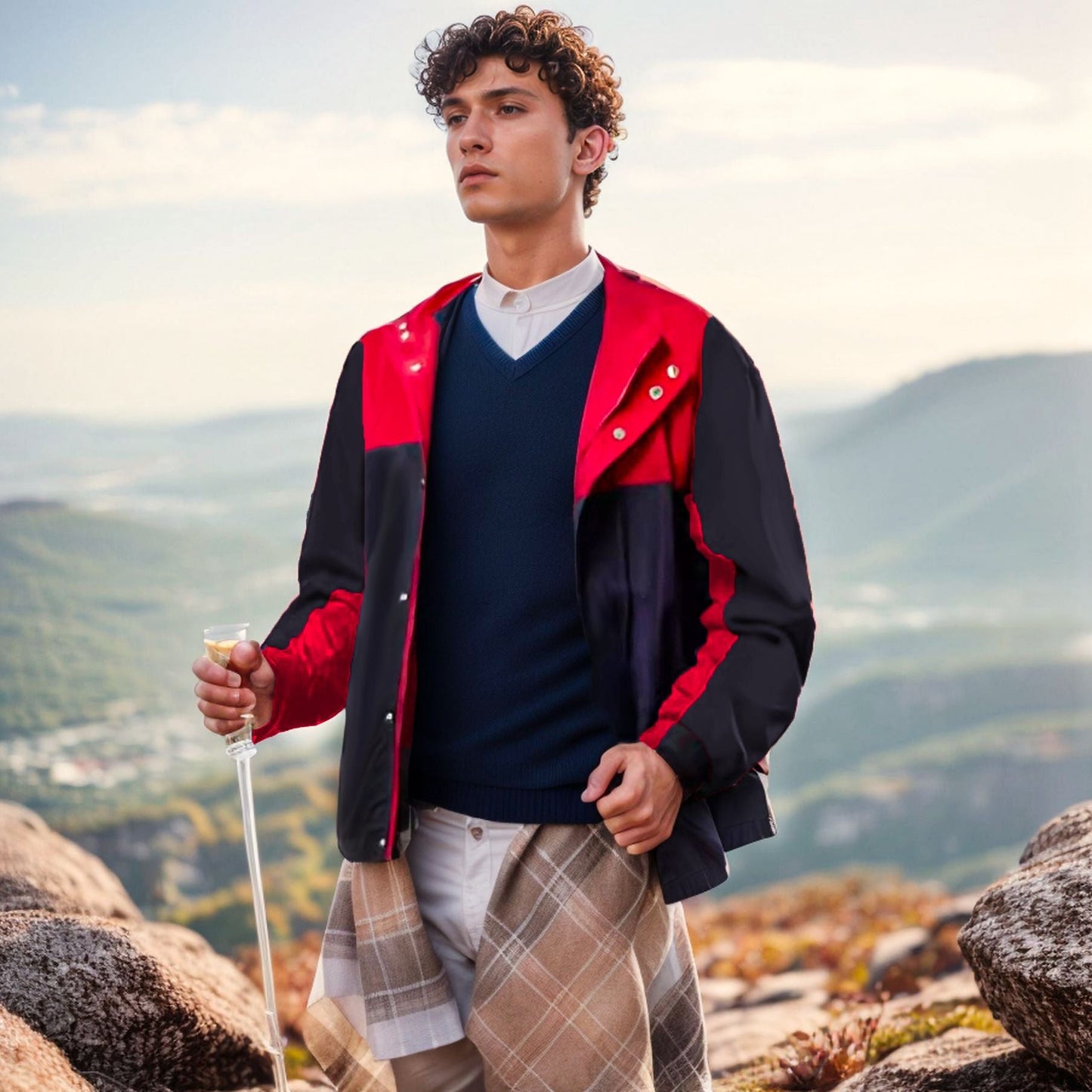Herren Hybridjacke Leicht Sportlich Mit Taschen - BerlinGlamour