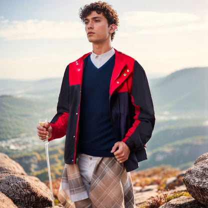 Herren Hybridjacke Leicht Sportlich Mit Taschen - BerlinGlamour