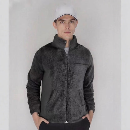 Herren Fleecejacke Weich Warm Hochkragen