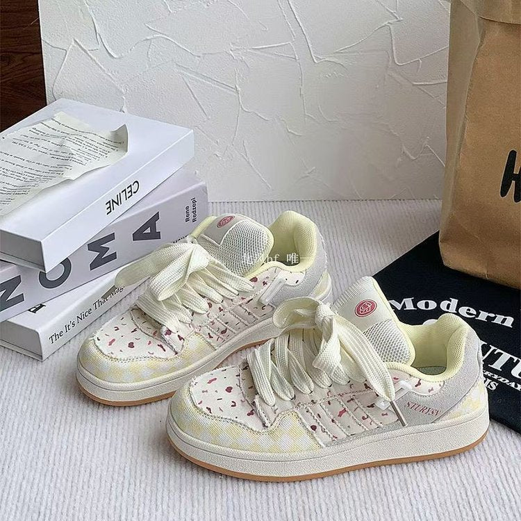 Damen Sneaker Sportlich Mit Print Gepolstert - BerlinGlamour