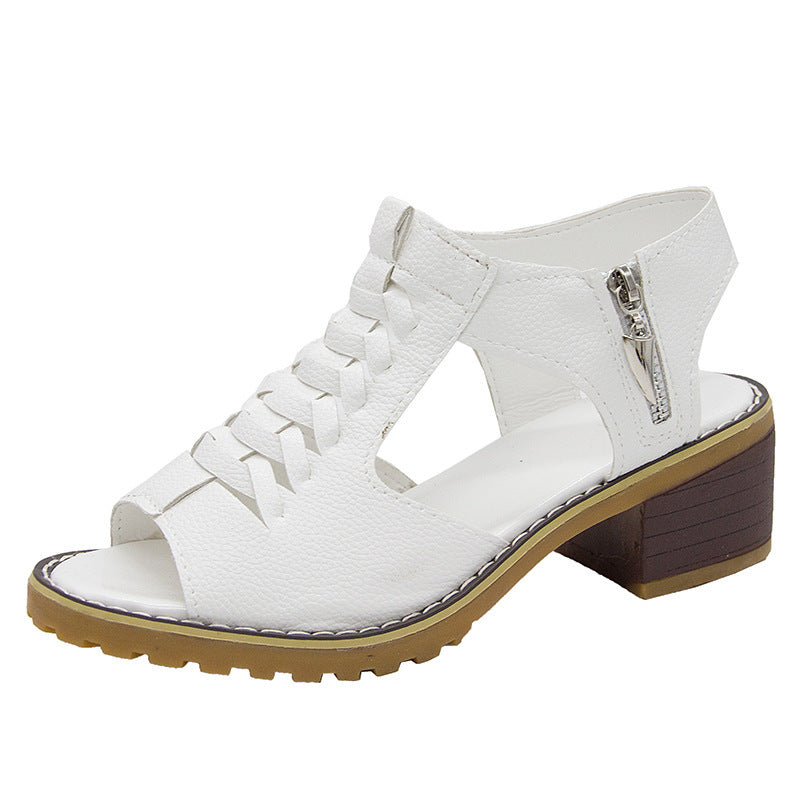 Damen Sandalen mit Absatz Orthopädisch Bequem Spitze