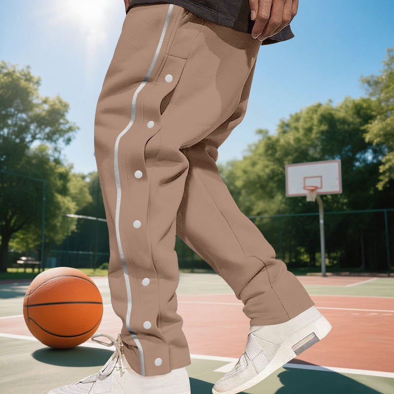 Herren Sport Hose Freizeit Modern Mit Kontraststreifen