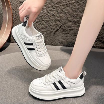 Damen Sportliche Sneaker Plateau Schuhe Atmungsaktiv