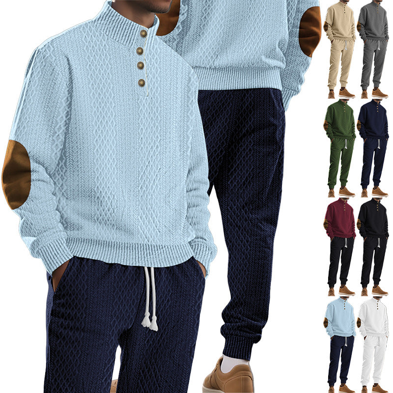 Herren Strickanzug Modern mit Kragen Warm - BerlinGlamour