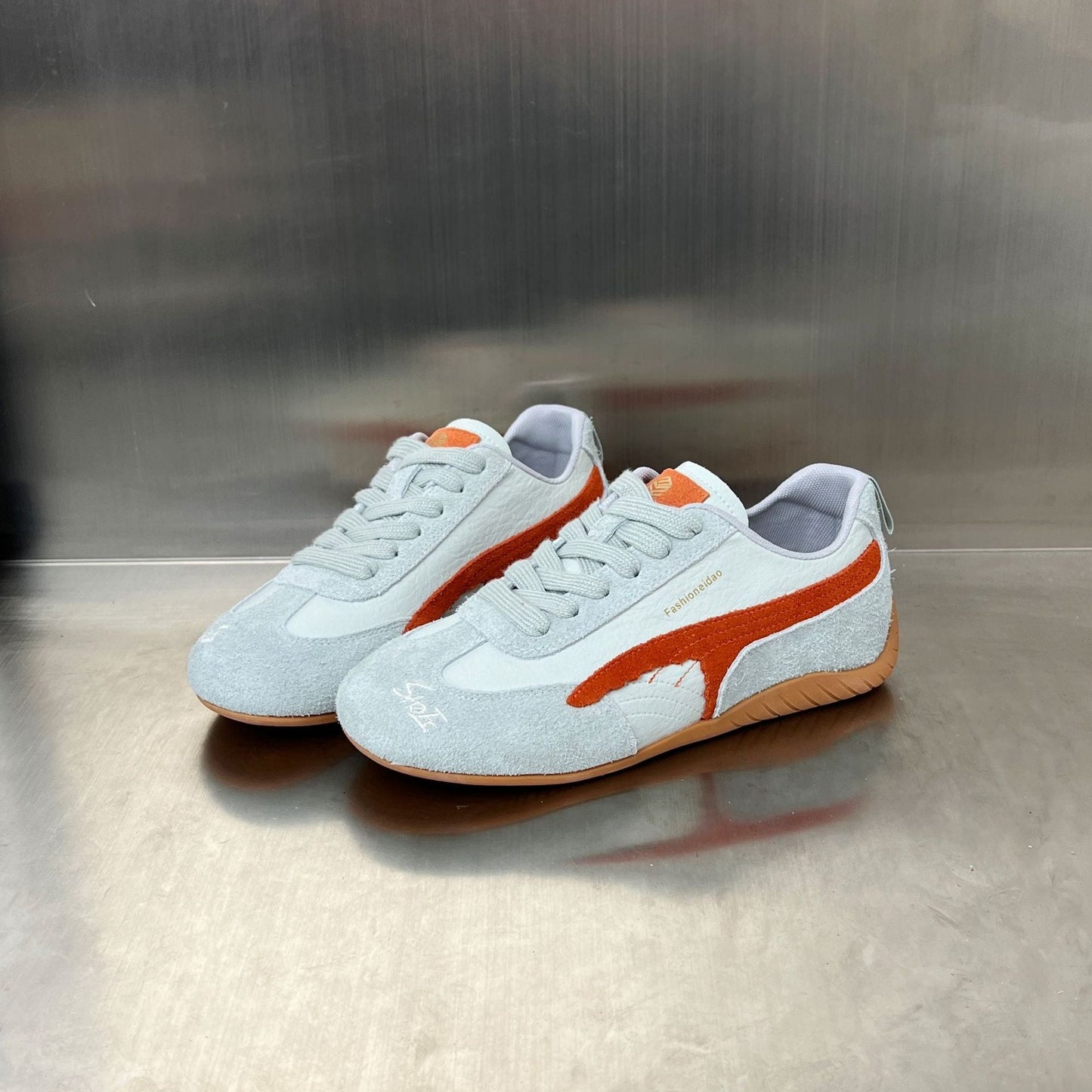 Damen Sneaker Elegant Rutschfest Weite Passform