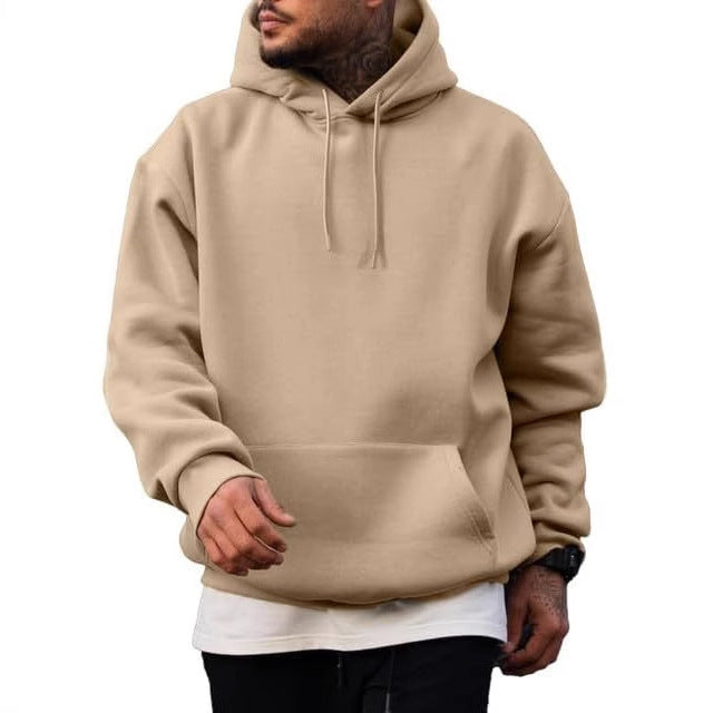 Herren Hoodie Kapuzenpullover mit Kängurutasche Groß