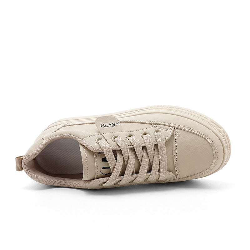Damen Plateau Sneaker Bequem Atmungsaktiv Rutschfest