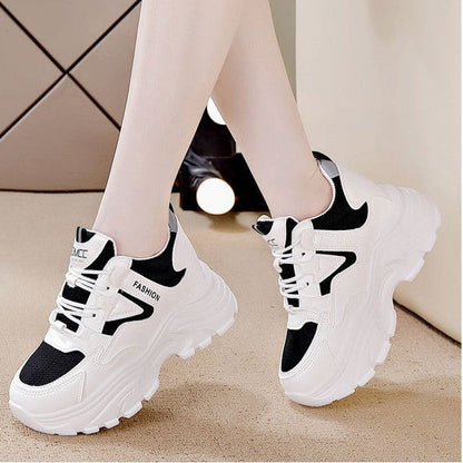 Damen Sneaker Bequem Chunky Sport Schuhe Mesh