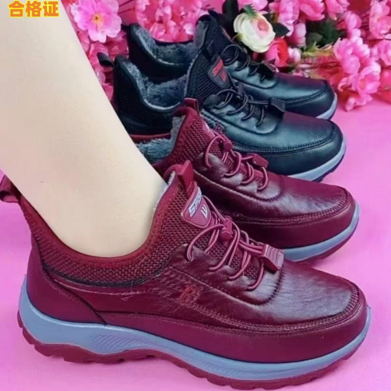 Damen Schnürsneaker Sportlich Bequem Laufsohle
