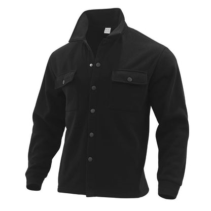 Herren Flanellhemd 2 Brusttaschen Warm Modern