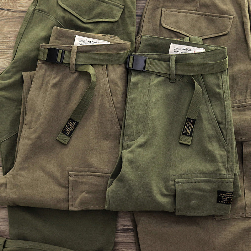 Herren Tactical Cargo-Hose mit verstellbarem Bund und vielen Taschen - BerlinGlamour
