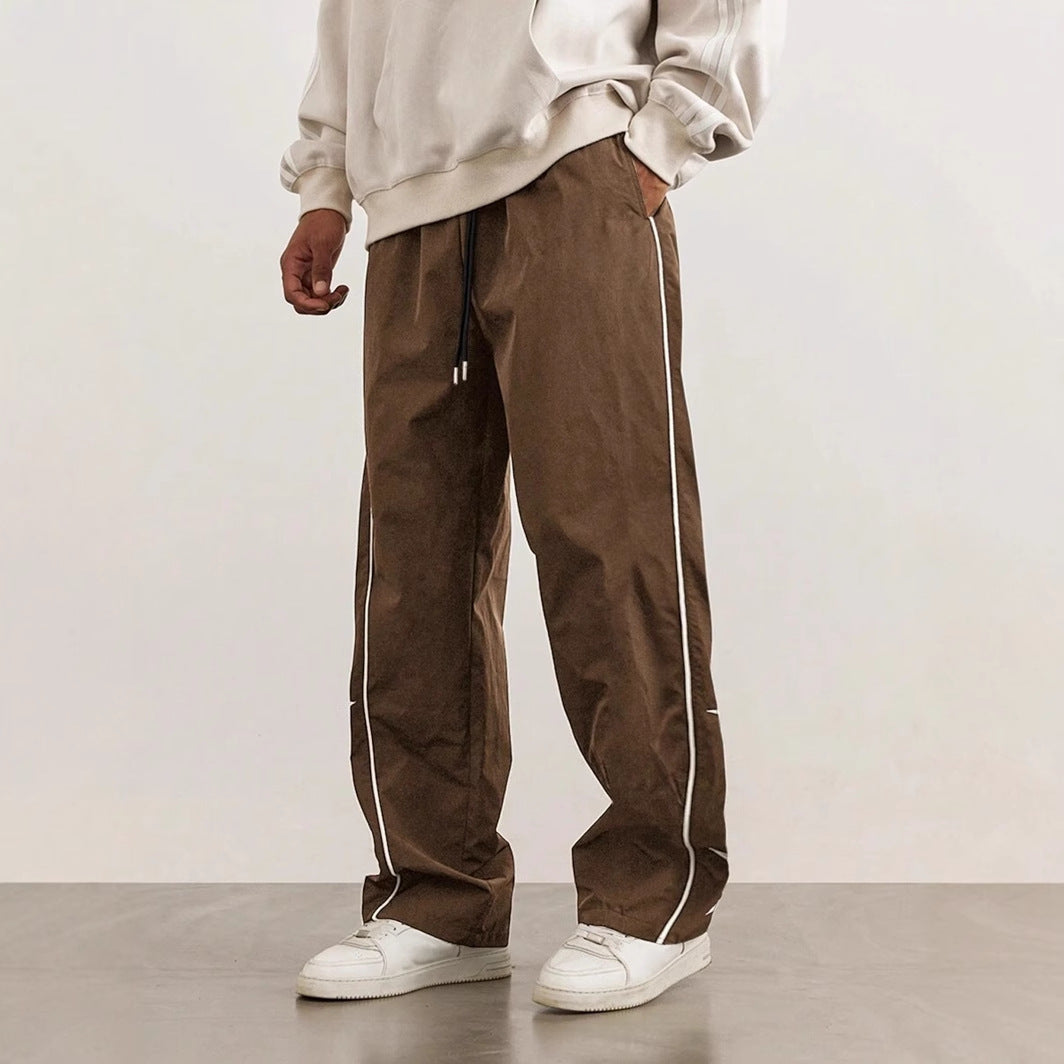 Herren Freizeithose Bequem Mit Kontraststreifen Sportlich