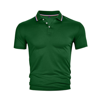 Herren Poloshirt Klassisch mit Kontrastkragen Modern