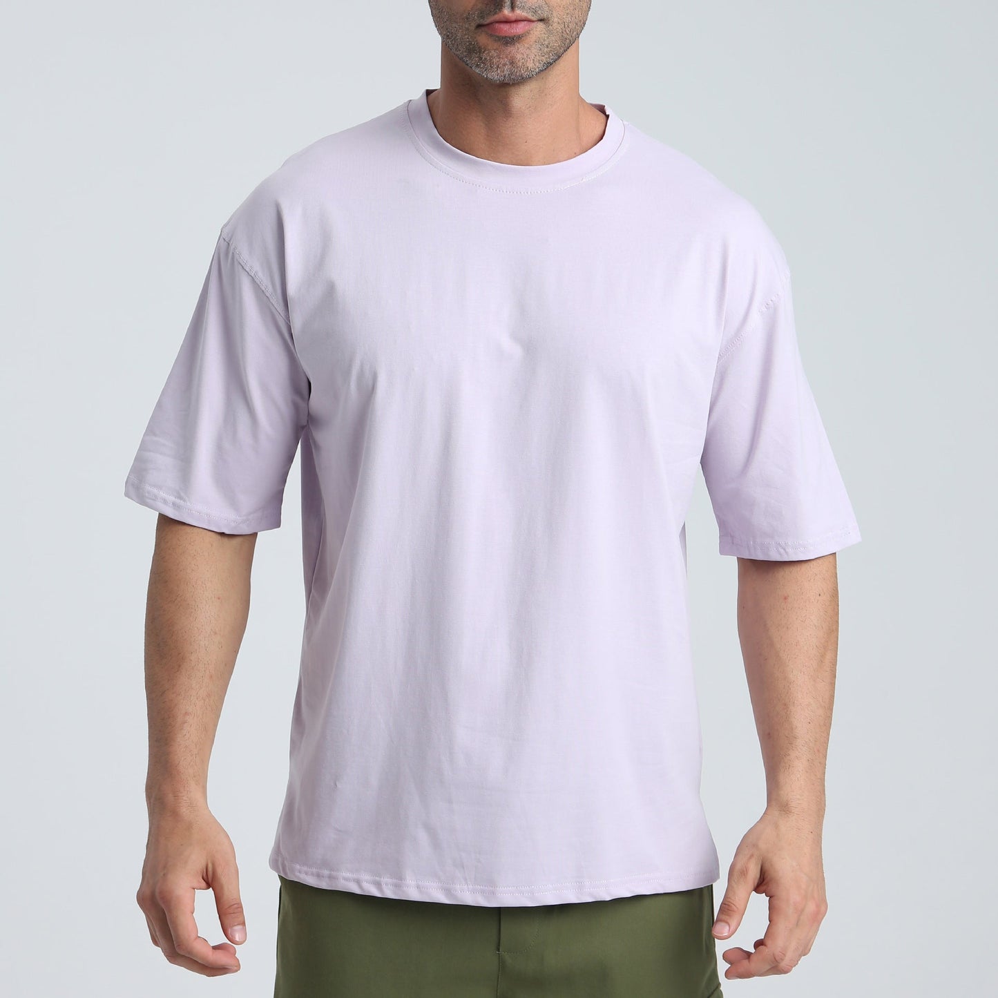 Herren T-Shirt Bequem Loose Fit aus Baumwolle