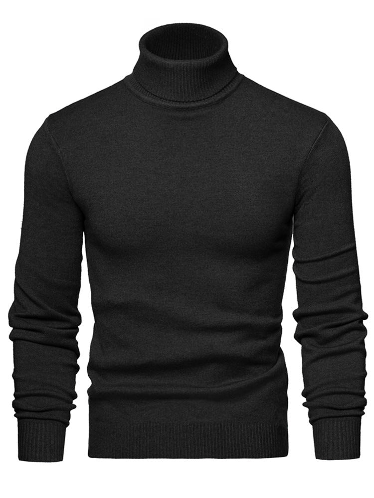 Herren Rollkragenpullover Weich Wolle Elegent Zeitlos