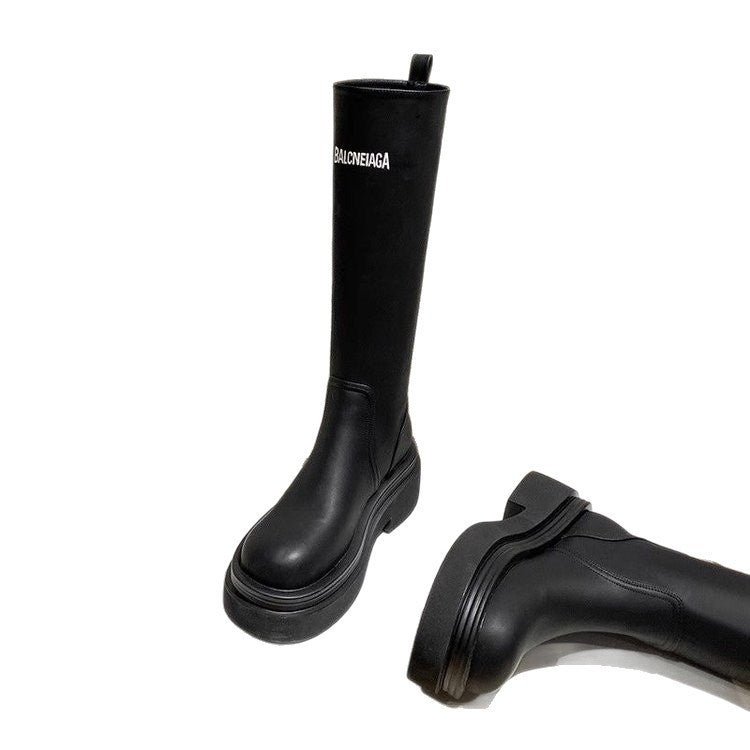 Damenstiefel Hoch Modisch Strapazierfähig Winter